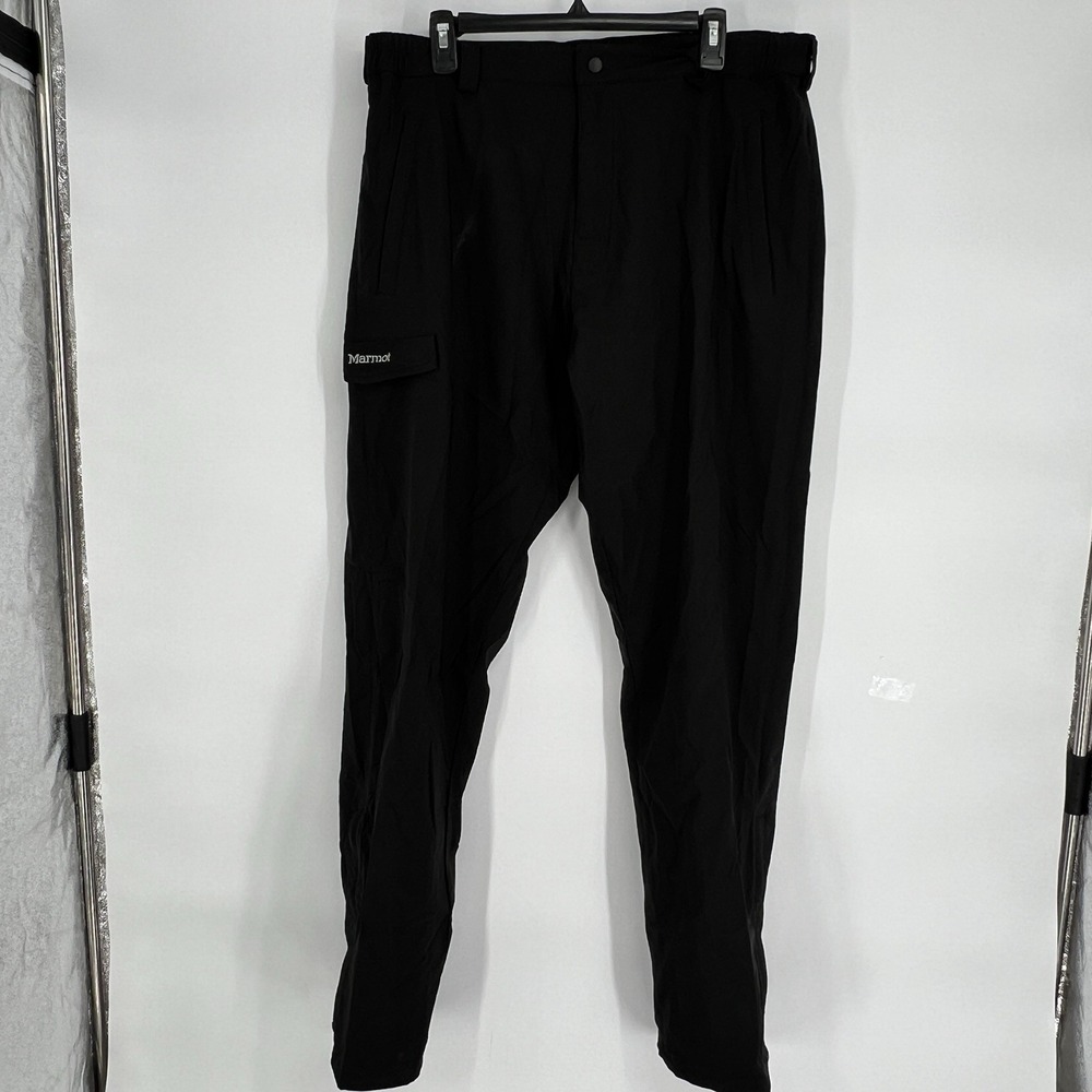Marmot Softshell Pants Mens‎ XL Black Chino Hiking Biking Outdoor Gorpcore